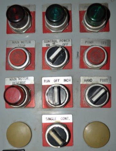 250 Ton MINSTER Knuckle Joint Press, 3 Str, 16.5 SH, 18 x 24 Bed, 15 HP