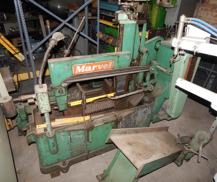 10 x 10 MARVEL Hack Saw, Infeed / Outfeed Tables, 3 HP