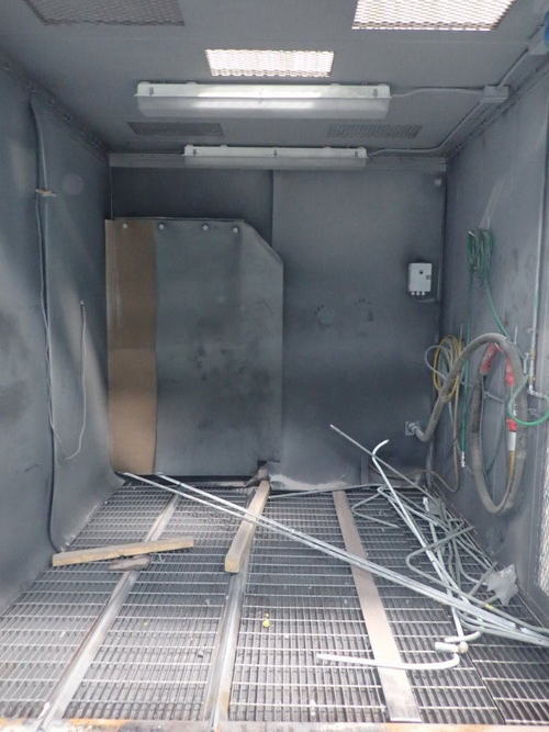 Blast Cabinet, EMPIRE, 95 x 95 x 95 High Inside, 43 Dia Table