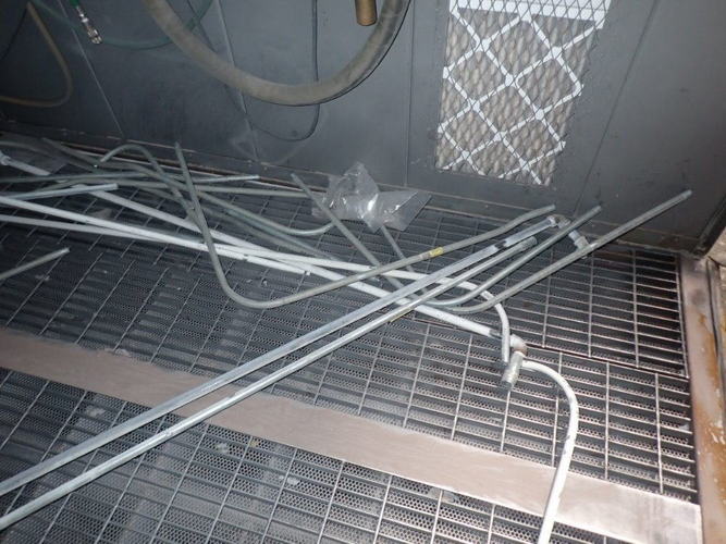 Blast Cabinet, EMPIRE, 95 x 95 x 95 High Inside, 43 Dia Table