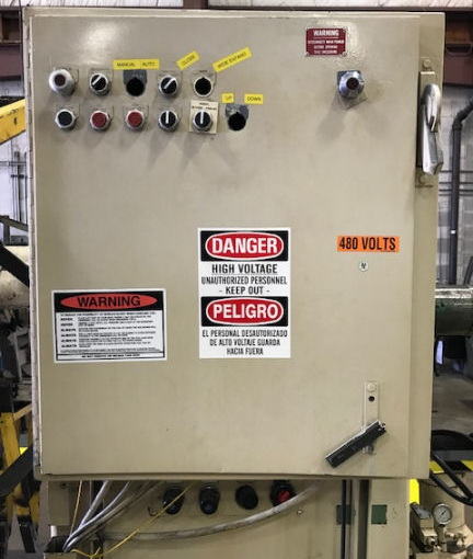 10,000 Lb AIR FEED Motorized Uncoiler, 20 to 24 ID, 96 OD, 30 Width