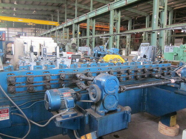 16-Stand BRADBURY Rafted Roll Form Line, 1.5 Spdl, 18 RS, 4 to 5.5 Vert