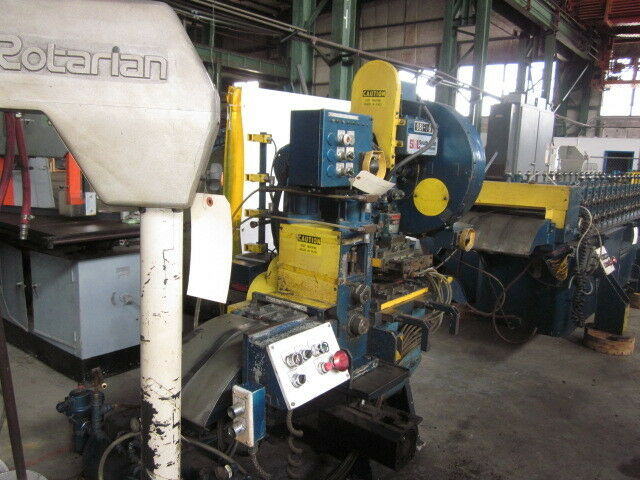 16-Stand BRADBURY Rafted Roll Form Line, 1.5 Spdl, 18 RS, 4 to 5.5 Vert