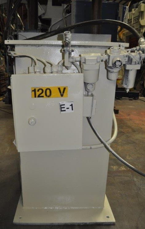 50 Ton TOX Press, 2.75 Str, 9.25 SH, 24 x 12 Ram, 24 x 13.5 Bed, 90 PSI