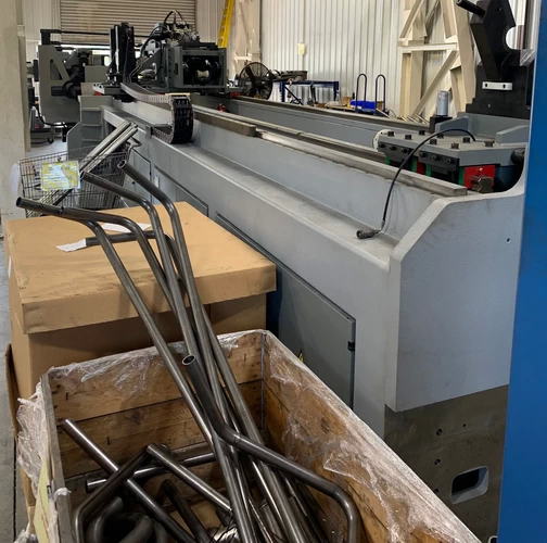 6 AMOB CNC Multistack Tube Bender, 400mm Centerline Radius, 2,700 Hours, 2019