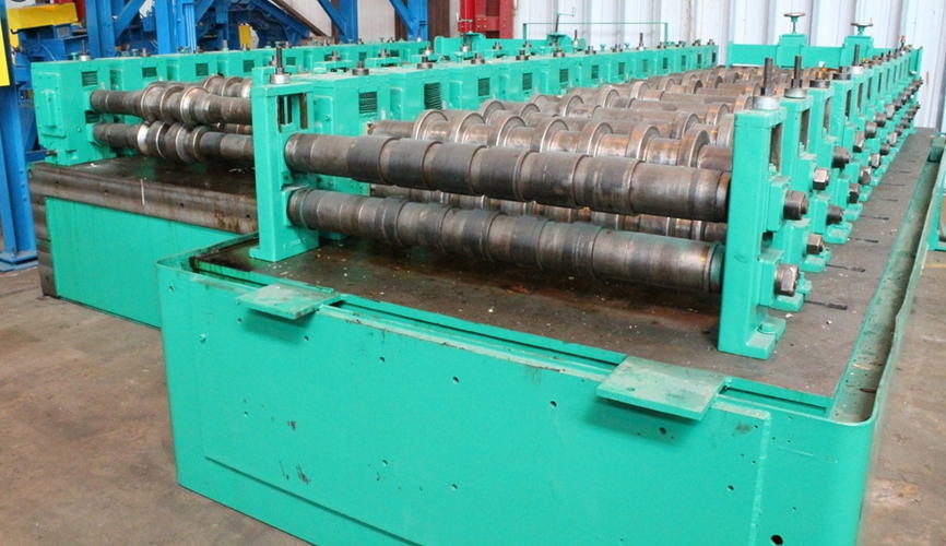 21-Stand ARDCOR Roll Former, 4 Spdl, 57 RS, 16 Horiz, 5 to 9 Vert