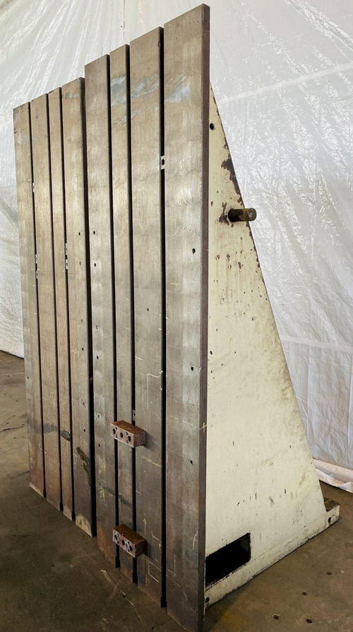 48 D x 32 W x 96 H Angle Plate, (4) T-Slots