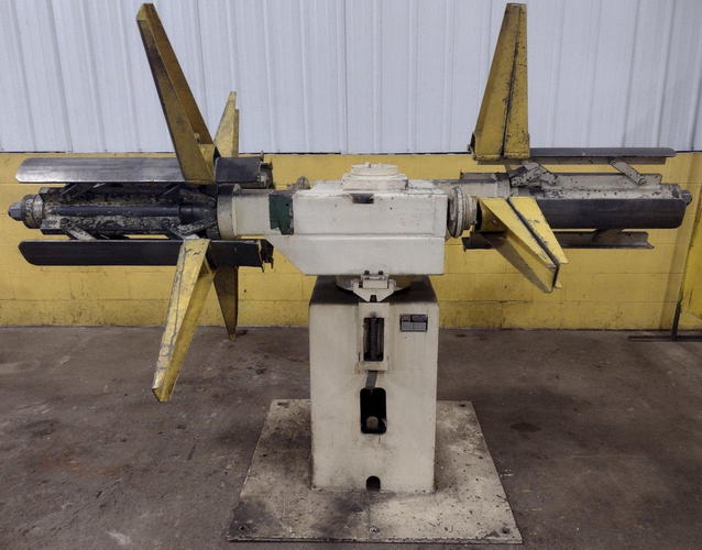 6,000 Lb MECON Dbl End Uncoiler, 16 to 22 ID, 60 OD, 24 Width