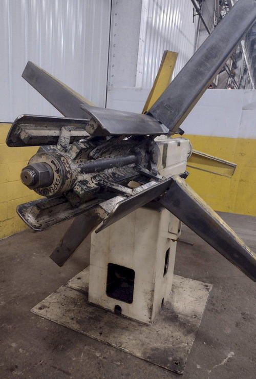 6,000 Lb MECON Dbl End Uncoiler, 16 to 22 ID, 60 OD, 24 Width