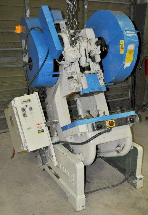 60 Ton ROUSSELLE OBI Press, 3 Str, 12.5 SH, 3.5 Adj, 30 x 17 x 2 Bolster