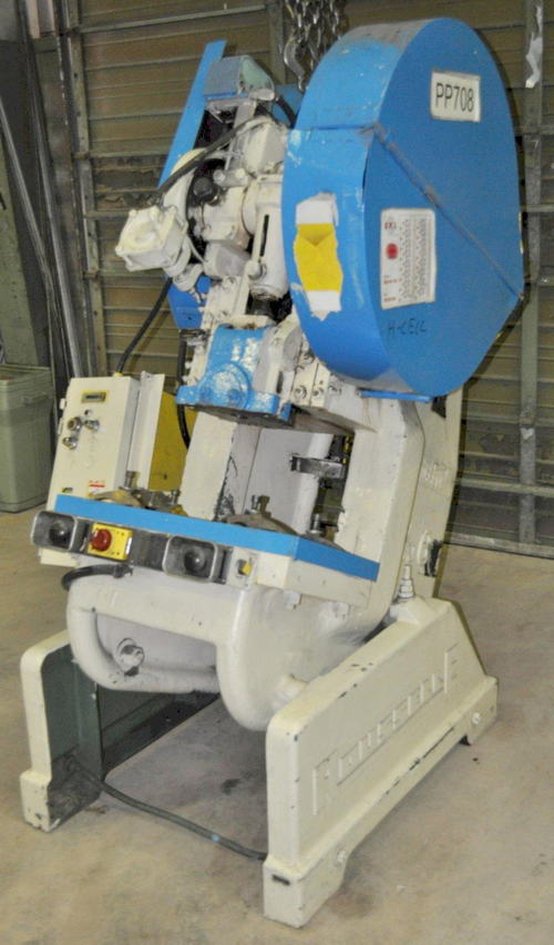 60 Ton ROUSSELLE OBI Press, 3 Str, 12.5 SH, 3.5 Adj, 30 x 17 x 2 Bolster