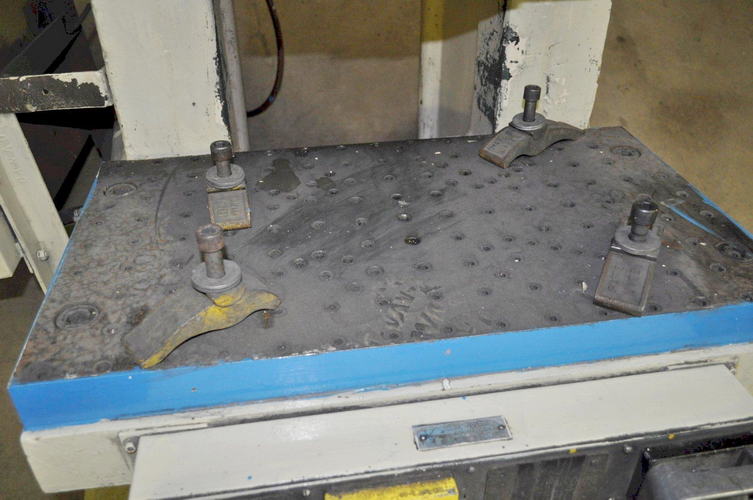 60 Ton ROUSSELLE OBI Press, 3 Str, 12.5 SH, 3.5 Adj, 30 x 17 x 2 Bolster