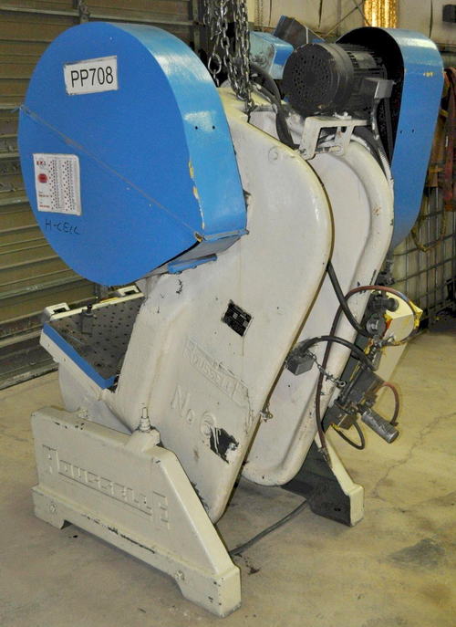 60 Ton ROUSSELLE OBI Press, 3 Str, 12.5 SH, 3.5 Adj, 30 x 17 x 2 Bolster