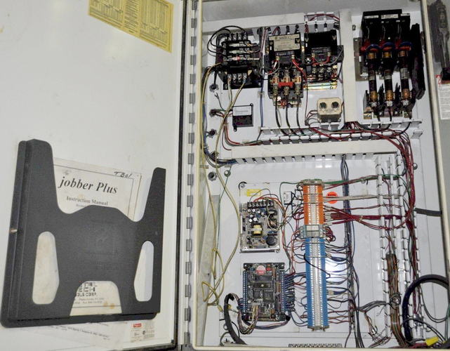 60 Ton ROUSSELLE Dbl Crank Gap Frame Press, 4 Str, 13 SH, 60 x 18 Bed, 5 HP