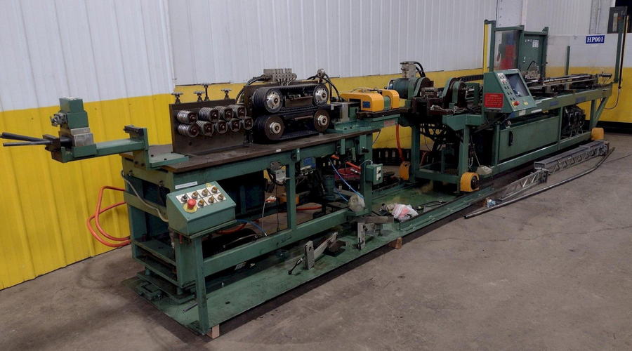 BURR OAK Model VBHB Return Bender with Model MTCO Straightener Feeder