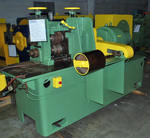 10 x 4 RUESCH Ring Slitter, Entry Guides, Winder, 7-1/2 HP