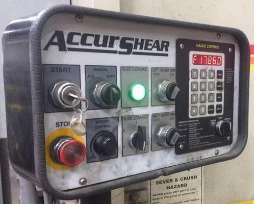 5/8 x 20' ACCURSHEAR Hyd Squaring Shear, 48 Backgauge, 2011