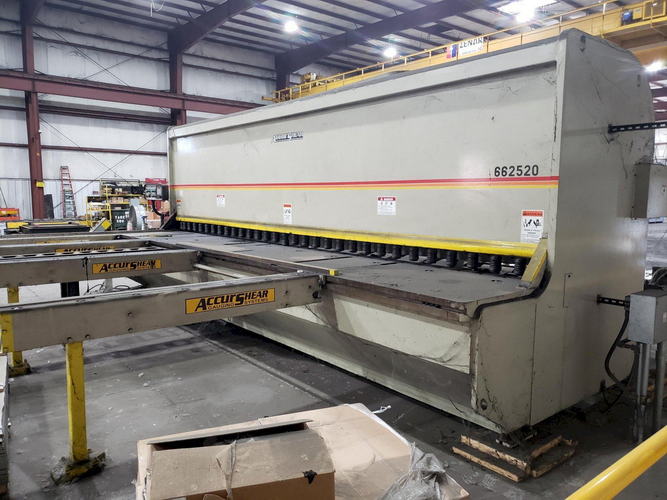 5/8 x 20' ACCURSHEAR Hyd Squaring Shear, 48 Backgauge, 2011