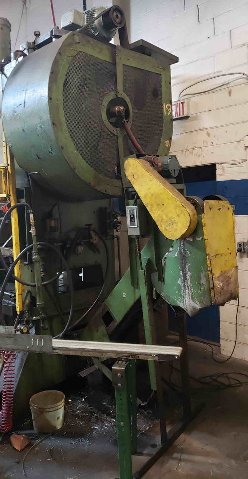 100 Ton DANLY Straight Side Press, 2 Str, 15 SH, 2 Adj, 48 x 30 Bed