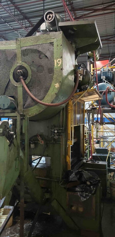 100 Ton DANLY Straight Side Press, 2 Str, 15 SH, 2 Adj, 48 x 30 Bed