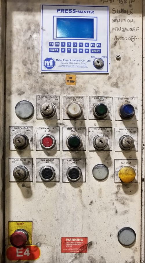 400 Ton DANLY Straight Side Press, 20 Str, 48 SH, 96 x 60 Bed, (4) Available