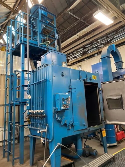 GRIT BLAST SYSTEM, 24 /42 Dia x 36 H, 8 Nozzle, Media Reclaim