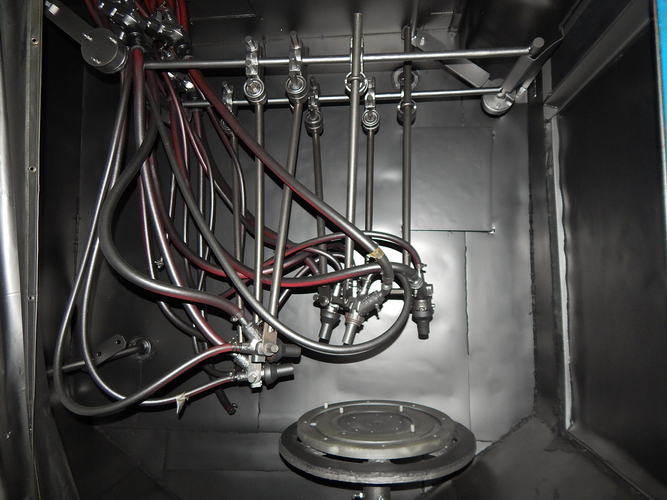 GRIT BLAST SYSTEM, 24 /42 Dia x 36 H, 8 Nozzle, Media Reclaim