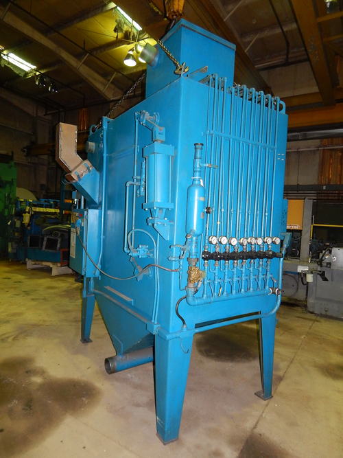 GRIT BLAST SYSTEM, 24 /42 Dia x 36 H, 8 Nozzle, Media Reclaim