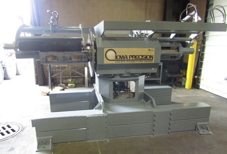 20,000 Lb IOWA Dbl End Uncoiler and Coil Car, 18 -22 ID, 72 OD, 12 -36 Width