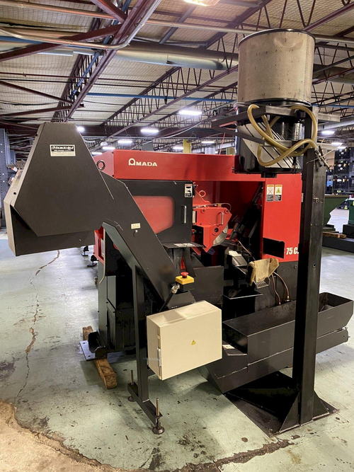 AMADA Carbide Saw, .394 to 3.0 Rds, 15'6 Loading Table, 10 HP Blade