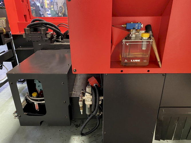 AMADA Carbide Saw, .394 to 3.0 Rds, 15'6 Loading Table, 10 HP Blade