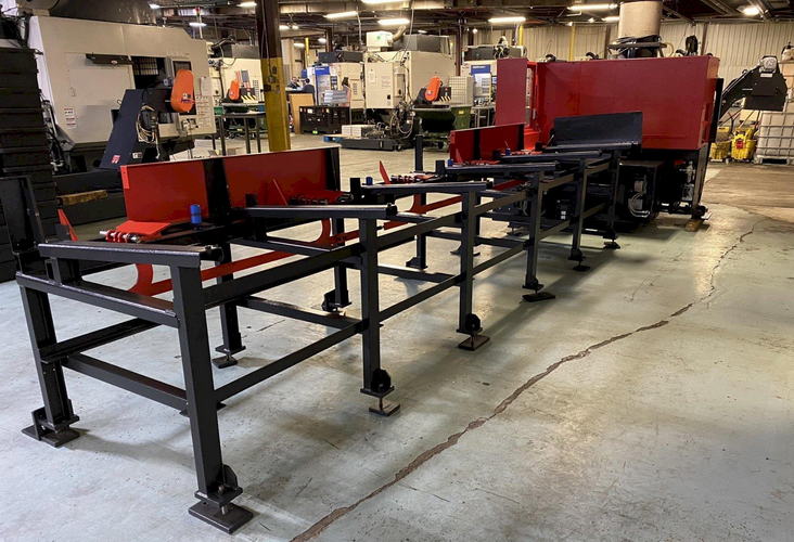 AMADA Carbide Saw, .394 to 3.0 Rds, 15'6 Loading Table, 10 HP Blade