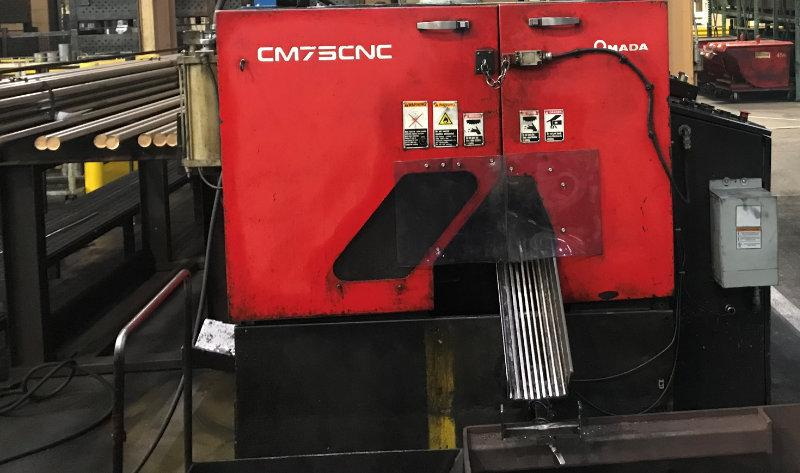 11.2 AMADA Fully Automatic Carbide Circular Saw, 2.95 Rds, 20' Magazine, 10 HP