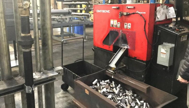 11.2 AMADA Fully Automatic Carbide Circular Saw, 2.95 Rds, 20' Magazine, 10 HP