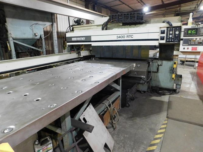 40 Ton WHITNEY Plasma Punch, 100 x 60 Sheet, 1/2 Thick, Fanuc 16PB CNC