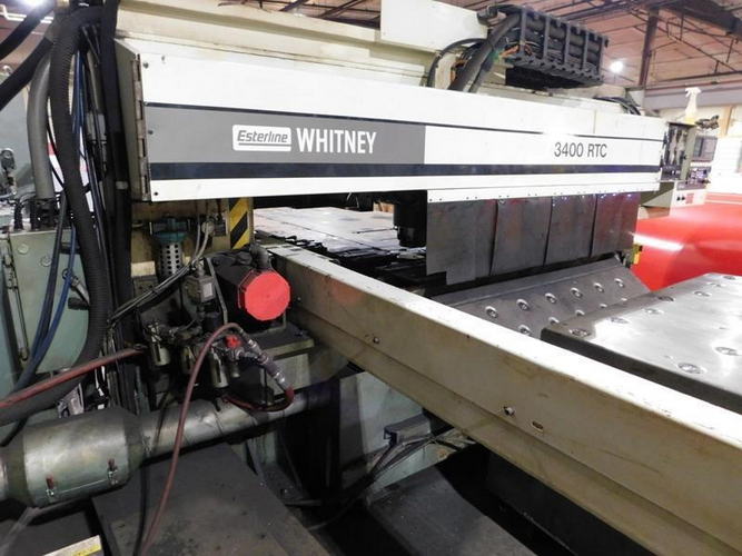 40 Ton WHITNEY Plasma Punch, 100 x 60 Sheet, 1/2 Thick, Fanuc 16PB CNC
