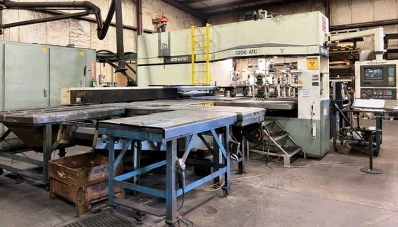 40 Ton WHITNEY Plasma Punch, 122 x 63 Sheet, .62 Thick, Fanuc 160I-B CNC