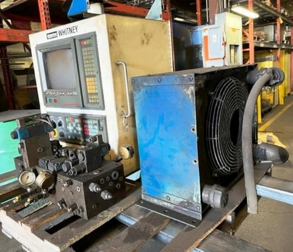 40 Ton WHITNEY Plasma Punch, 122 x 63 Sheet, .62 Thick, Fanuc 160I-B CNC
