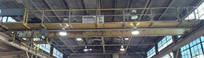 7.5 Ton KRANCO / KONE Bridge Crane, Dbl Girder, 48' Span, 29'6 Lift, 2014