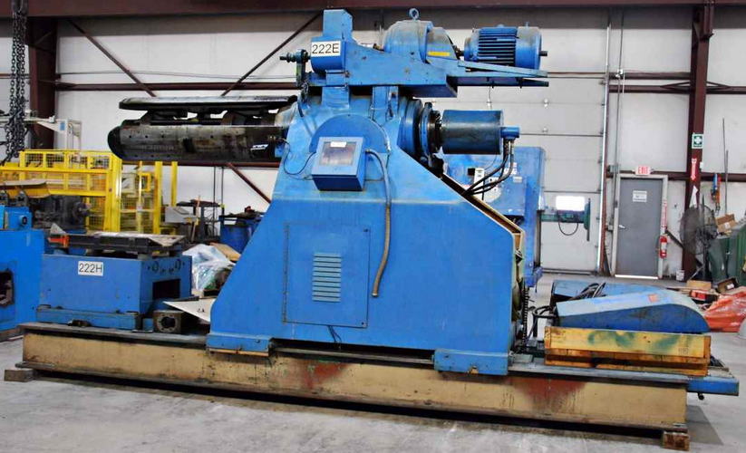 30,000 Lb LITTELL Motorized Uncoiler, 20 to 24 ID, 60 OD, 48 Width, Coil Car