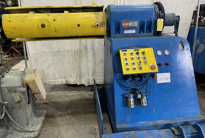 20,000 Lb GIFFORD HILL Uncoiler, 17 to 22 ID, 72 OD, 48 Width, Coil Car