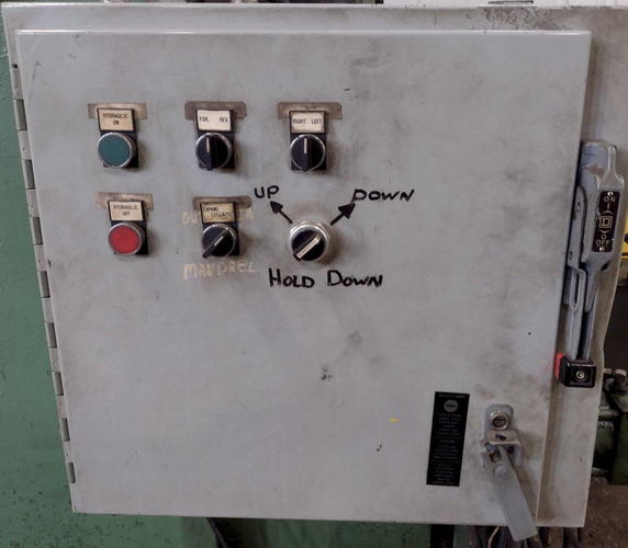 30,000 Lb FORTE Motorized Uncoiler, 20 ID, 60 Width, Pneumatic Hold Down Arm