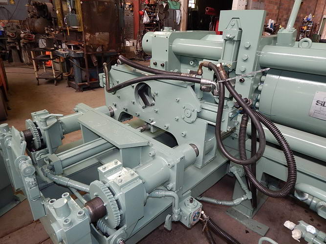 5-1/4 BEMCOR Little Slugger Hyd Shear, 800 Ton, Automatic Bar Loader & Feeder