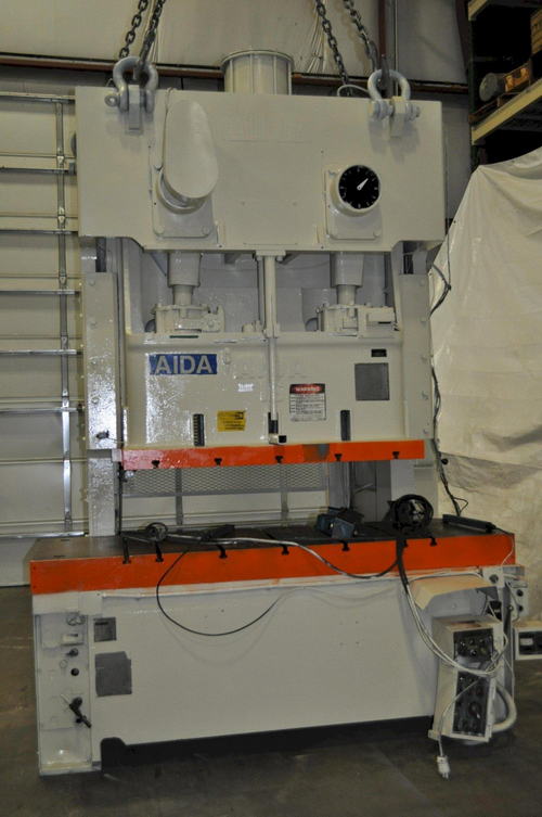 176 Ton AIDA Gap Frame Press, 5.1 Str, 12.7 SH, 3.9 Adj, 93.3 x 29.9 Bed