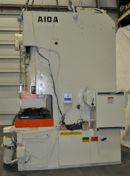 176 Ton AIDA Gap Frame Press, 5.1 Str, 12.7 SH, 3.9 Adj, 93.3 x 29.9 Bed