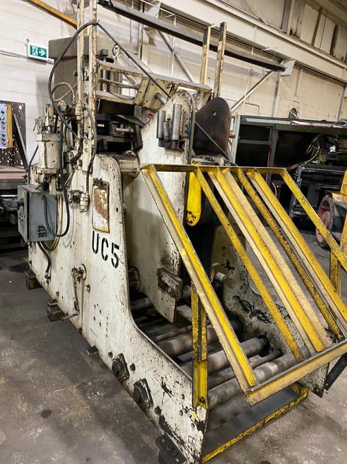 8,000 Lb x 20 W x .175 ROWE Coil Cradle Straightener, 5-Rolls