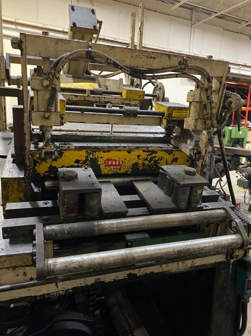 8,000 Lb x 20 W x .175 ROWE Coil Cradle Straightener, 5-Rolls