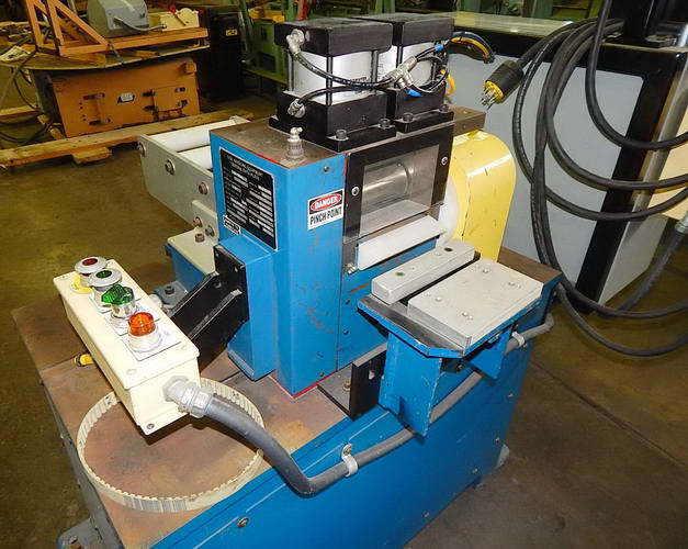 6 W x .062 CWP Pneu Pinch Feed Roll Stand, Right-to-Left, 39-1/2 Passline