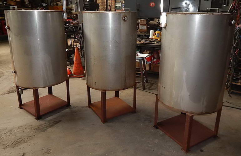 Fermentation Tank, 120 Gallon, Stainless Steel, Hinged Lid, 30 Dia x 41 High
