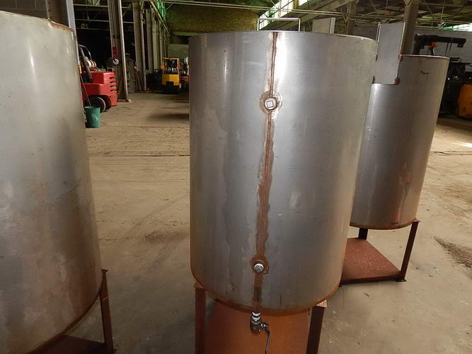 Fermentation Tank, 120 Gallon, Stainless Steel, Hinged Lid, 30 Dia x 41 High